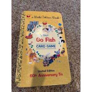 Little Golden Book MY FIRST GO FISH Card Game Limited Edition Tin  2006